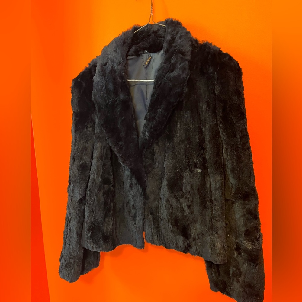 Mafia Black Faux Fur Coat